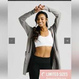 NWT Steel Gray lounge boyfriend cardigan